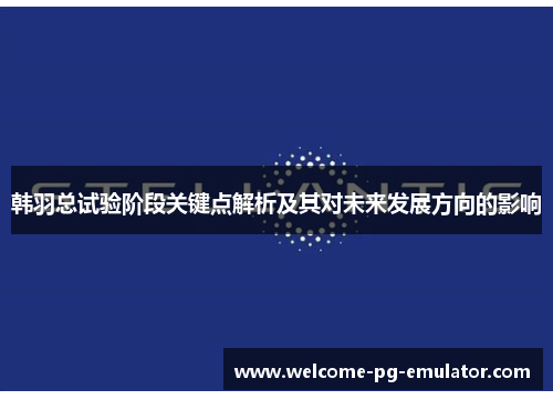 韩羽总试验阶段关键点解析及其对未来发展方向的影响 韩羽总试验阶段关键点解析及其对未来发展方向的影响