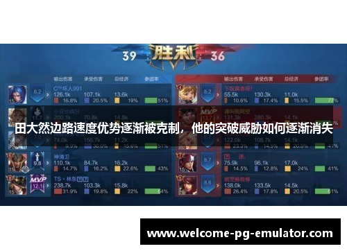 田大然边路速度优势逐渐被克制，他的突破威胁如何逐渐消失